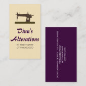 Änderungen Schneiderarbeit Seamstress, Schneider Visitenkarte (Vorne/Hinten)