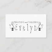 Änderungen und Schneiden Visitenkarte (Vorderseite)