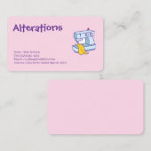 Änderungen Visitenkarte (Vorne/Hinten)