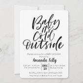 ÄNDERUNGS-FARBE - moderne Babyparty-Einladung Einladung (Vorderseite)