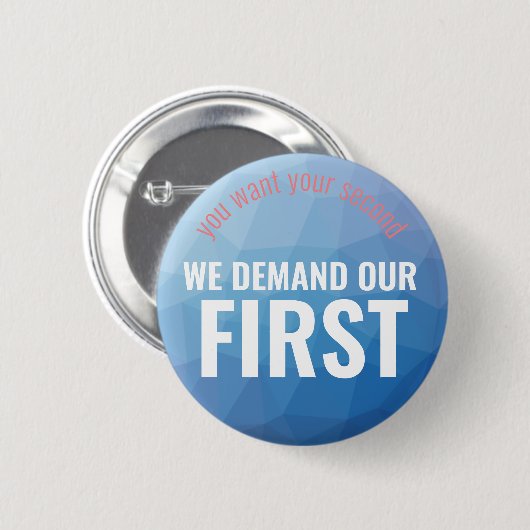 Änderungs-geometrisches Blau des Button (Vorne & Hinten)