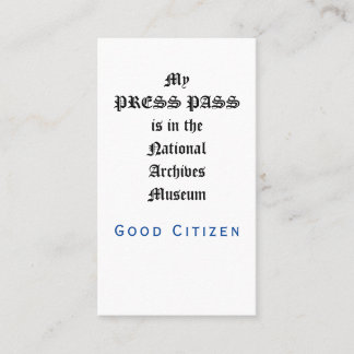 Änderungsantrag Audit - Mein Pressepass Visitenkarte