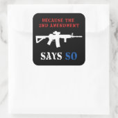 Änderungsantrag Quadratischer Aufkleber (Tasche)