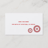 Änderungskarte Visitenkarte (Rückseite)