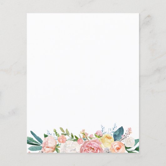 Änderungspläne BUDGET Bridal Blumendusche (Rückseite)