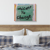 Änderungswillkommen Leinwanddruck (Insitu (Schlafzimmer))