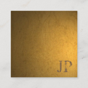 Anderweitiger Text Monogramm Gebrauchte Kraft Papi Quadratische Visitenkarte