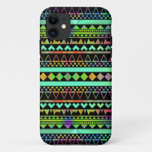 Andes Aztec Tribal Native Geometric Krawatte Die N iPhone 11 Hülle