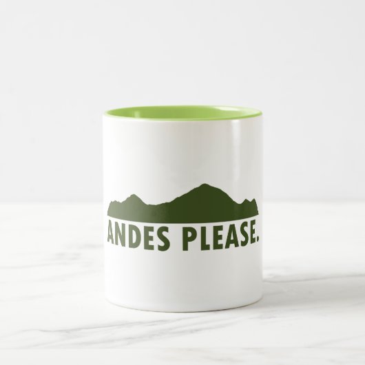 Andes bitte zweifarbige tasse (Mittel)