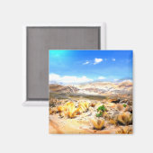 Andes Mountains Peru #3 Magnet (Vorderseite/Rückseite)