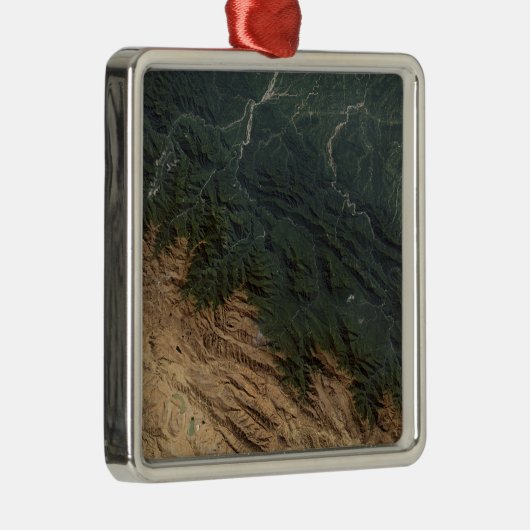 Andes Mountains Silbernes Ornament (Rechts)