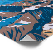 Andes Mountains Südamerika Reisen Vintag Poster (Ecke)