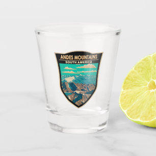 Andes Mountains Südamerika Reisen Vintag Schnapsglas