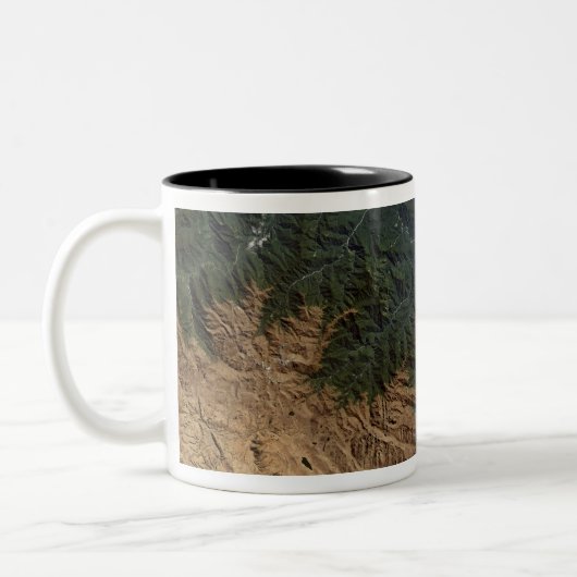 Andes Mountains Zweifarbige Tasse (Links)