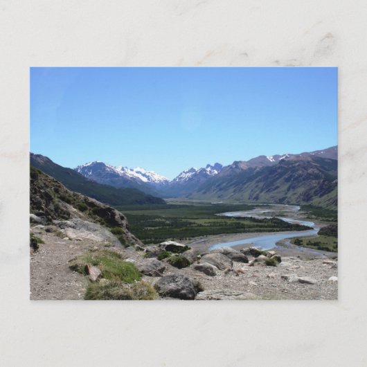 Andes Range, Patagonia Postkarte (Vorderseite)