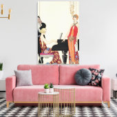 Andeutung, Abbildung für "Gazette du Bon Ton" Leinwanddruck (Insitu (Wohnzimmer))