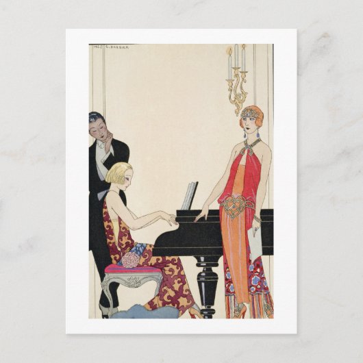 Andeutung, Abbildung für "Gazette du Bon Ton" Postkarte (Vorderseite)