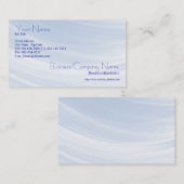 Andeutung der blauen Visitenkarte (Vorne/Hinten)