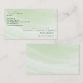 Andeutung der grünen Visitenkarte (Vorne/Hinten)