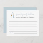 ANDI Blue Poppin Flaschen Familie Traditionen Encl Begleitkarte (Vorne/Hinten)