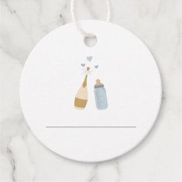 ANDI Blue Poppin Flaschen Momosa Bar Juice Tags Geschenkanhänger