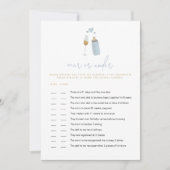 ANDI Blue Poppin Flaschen über oder unter dem Kind Einladung (Vorderseite)