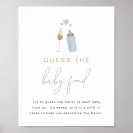 ANDI Blue Poppin's Flaschen raten vom Baby Food Ga Poster