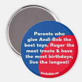 Andi-Bob Ruger Parents Magnet (Vorderseite/Rückseite)
