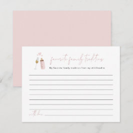 ANDI Dusty Rose Poppin Flaschen Familientraditione Begleitkarte