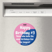 Andi Happy Birthday #3 Girl Magnet (In Situ (Geschirrspüler))