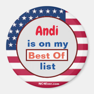 Andi ist mein Bestes aus der Liste Magnet