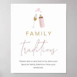 ANDI Pink Poppin's Flaschen Familie Traditionen Un Poster