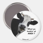 ANDI Was siehst du dir an? Spaß Magnet (Vorderseite/Rückseite)