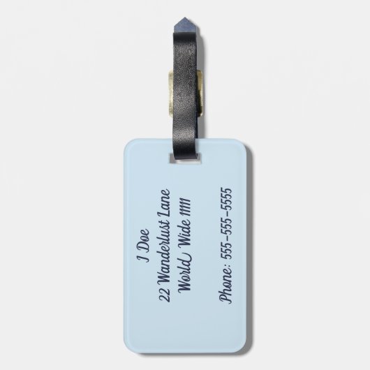 Andiamo Gepäckmarke Gepäckanhänger (Rückseite vertikal)