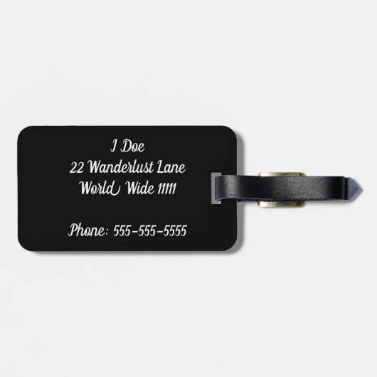 Andiamo Gepäckmarke Gepäckanhänger (Rückseite horizontal)