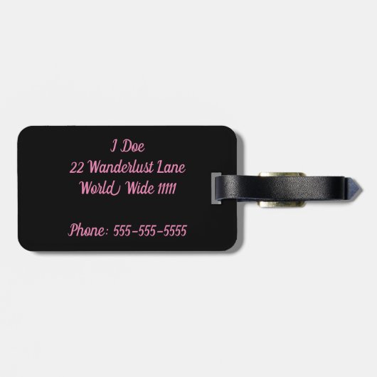 Andiamo Gepäckmarke Gepäckanhänger (Rückseite horizontal)