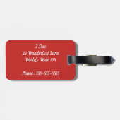 Andiamo Gepäckmarke Gepäckanhänger (Rückseite horizontal)