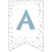 Andie Confetti Watercolor Dots Bunting Flag Wimpelkette (Dritte Fahne)