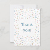 Andie Confetti Watercolor Dots Danke Karte (Vorderseite)