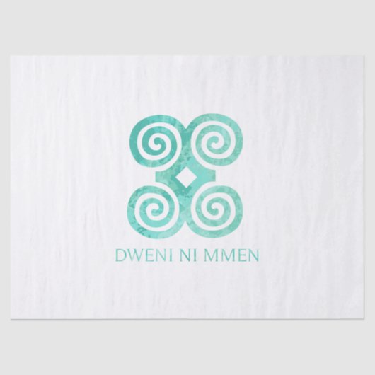 Andika Symbol für Demut Dweni Ni Mmen Geschenk Ide Seidenpapier (Vorderseite)