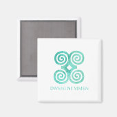 Andika Symbol für Demut Dweni Ni Mmen Geschenkidee Magnet (Vorderseite/Rückseite)