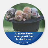 Andi's Hut Magnet (Vorne)