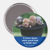 Andi's Hut Magnet (Vorderseite/Rückseite)