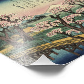 Ando Hiroshige - Abend Glow bei Koganei Bridge Fotodruck (Ecke)