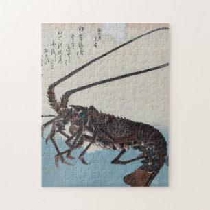 Ando Hiroshige - Garnelen und Hummer Puzzle