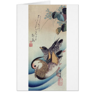 Ando Hiroshige Mandarinen-Enten-Farbholzschnitt