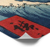 Ando Hiroshige - Meer in Satta in der Provinz Suru Poster (Ecke)