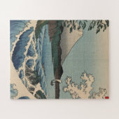 Ando Hiroshige - Meer in Satta in der Provinz Suru Puzzle (Horizontal)