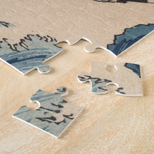 Ando Hiroshige - Meer in Satta in der Provinz Suru Puzzle (Seite)