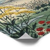 Ando Hiroshige - Otsuki Fields in der Provinz Kai Poster (Ecke)